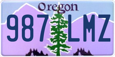 OR license plate 987LMZ