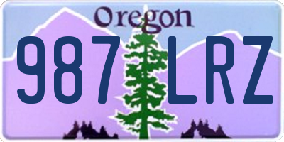 OR license plate 987LRZ