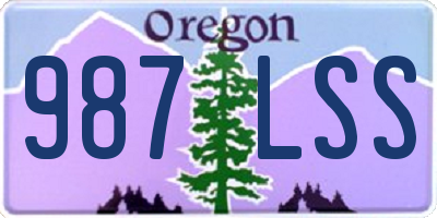 OR license plate 987LSS