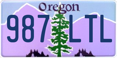OR license plate 987LTL