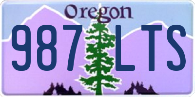 OR license plate 987LTS
