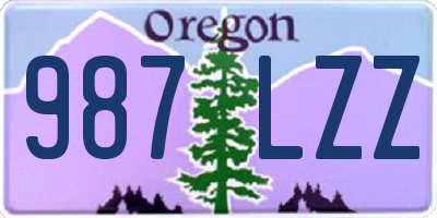 OR license plate 987LZZ