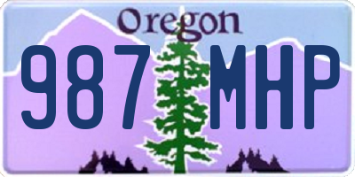 OR license plate 987MHP