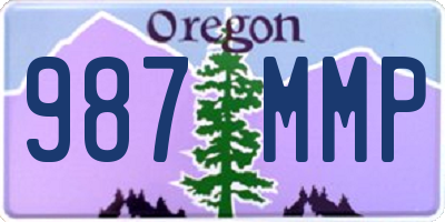 OR license plate 987MMP