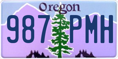 OR license plate 987PMH
