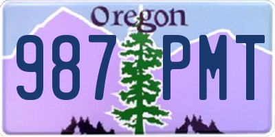 OR license plate 987PMT