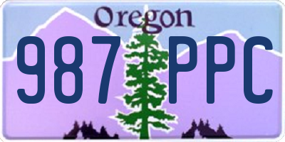 OR license plate 987PPC