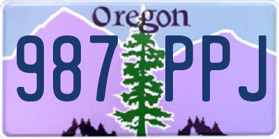 OR license plate 987PPJ