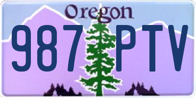 OR license plate 987PTV