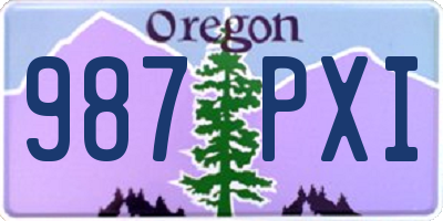 OR license plate 987PXI