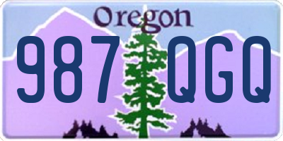 OR license plate 987QGQ