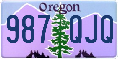 OR license plate 987QJQ