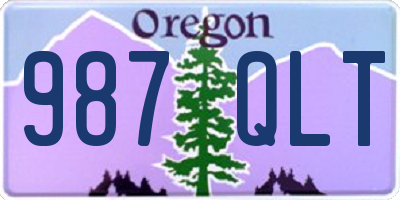 OR license plate 987QLT
