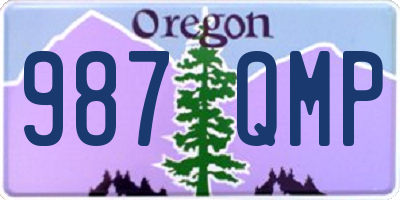 OR license plate 987QMP