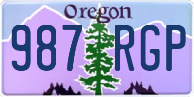 OR license plate 987RGP