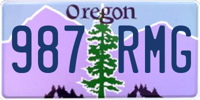 OR license plate 987RMG