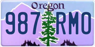 OR license plate 987RMO