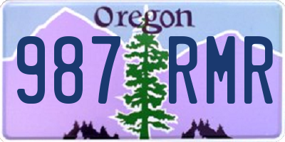 OR license plate 987RMR