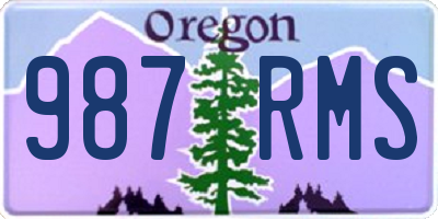 OR license plate 987RMS