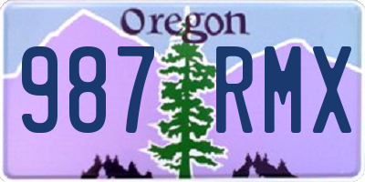 OR license plate 987RMX