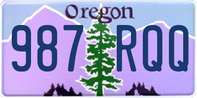 OR license plate 987RQQ