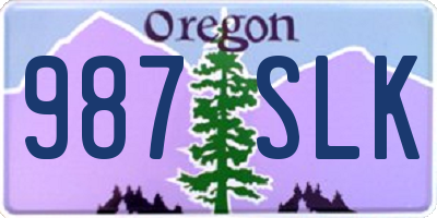 OR license plate 987SLK