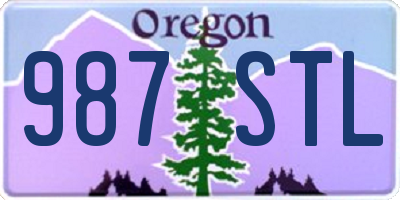 OR license plate 987STL