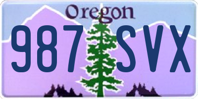 OR license plate 987SVX