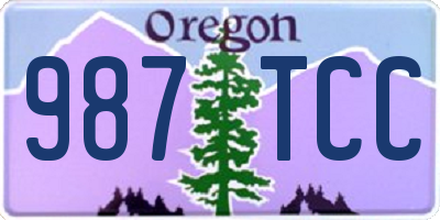 OR license plate 987TCC