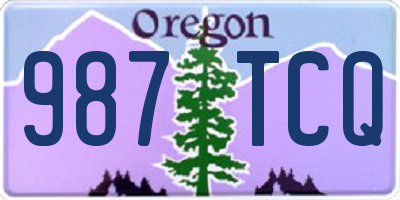 OR license plate 987TCQ