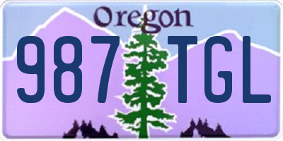OR license plate 987TGL