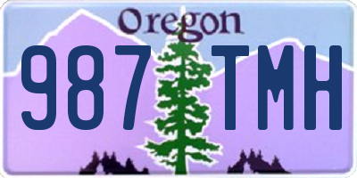 OR license plate 987TMH