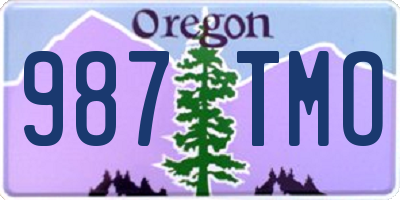 OR license plate 987TMO