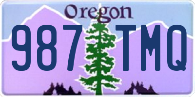 OR license plate 987TMQ