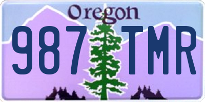 OR license plate 987TMR