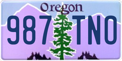 OR license plate 987TNO