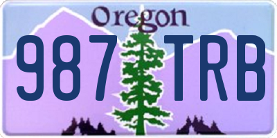 OR license plate 987TRB