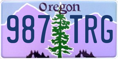OR license plate 987TRG
