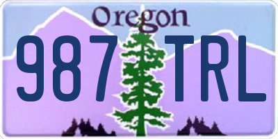 OR license plate 987TRL