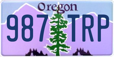 OR license plate 987TRP