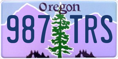 OR license plate 987TRS