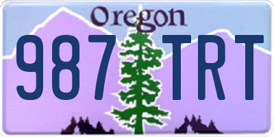 OR license plate 987TRT