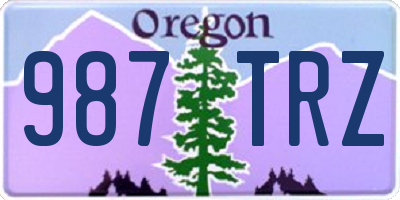 OR license plate 987TRZ