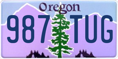 OR license plate 987TUG