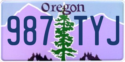 OR license plate 987TYJ