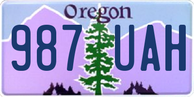 OR license plate 987UAH
