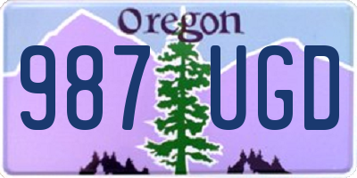 OR license plate 987UGD