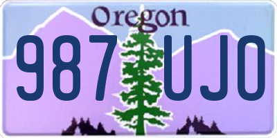 OR license plate 987UJO