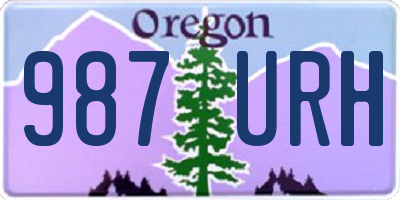 OR license plate 987URH