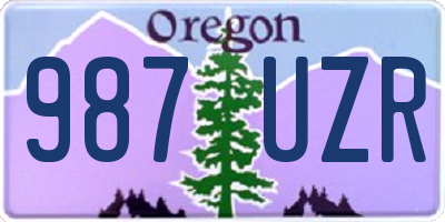 OR license plate 987UZR